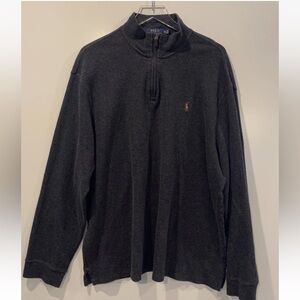 Polo Ralph‎ Lauren Estate Rib Half Zip Sweater Multi Color Pony Mens XXL (70)
